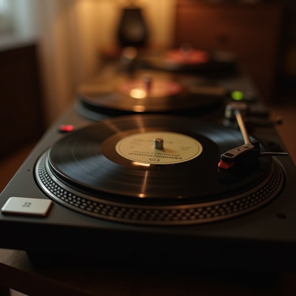 여러 레코드를 재생하는 레코드 플레이어