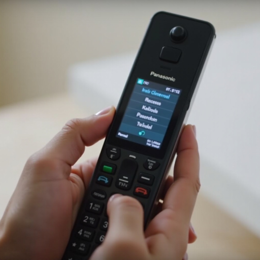cara memutar pesan dari handset Panasonic