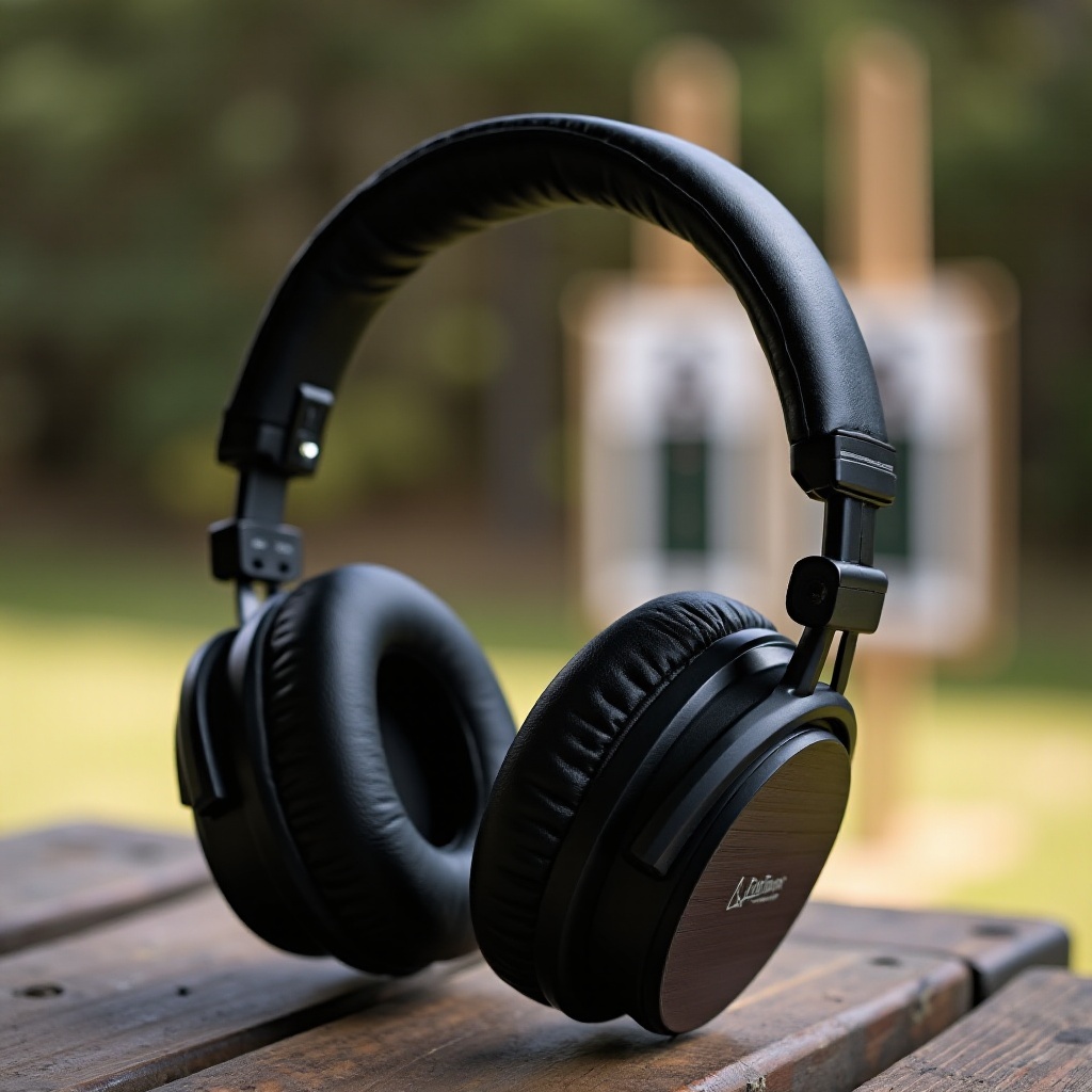 melua vaimentavat Bluetooth-kuulokkeet ampumaradalle
