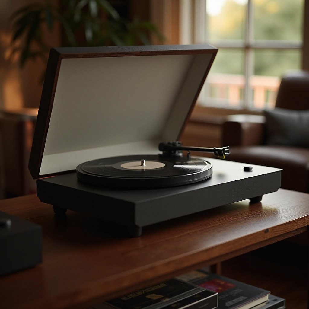 オーディオテクニカのスピーカー付きレコードプレーヤー