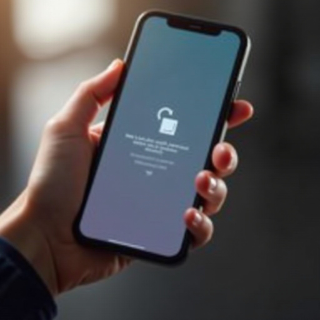 find my iPhone-melding vast op scherm