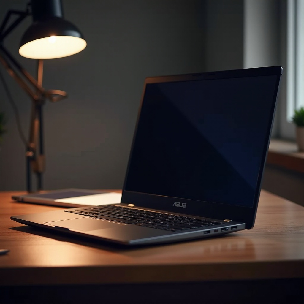 แล็ปท็อป Asus พร้อมไดรฟ์ซีดี