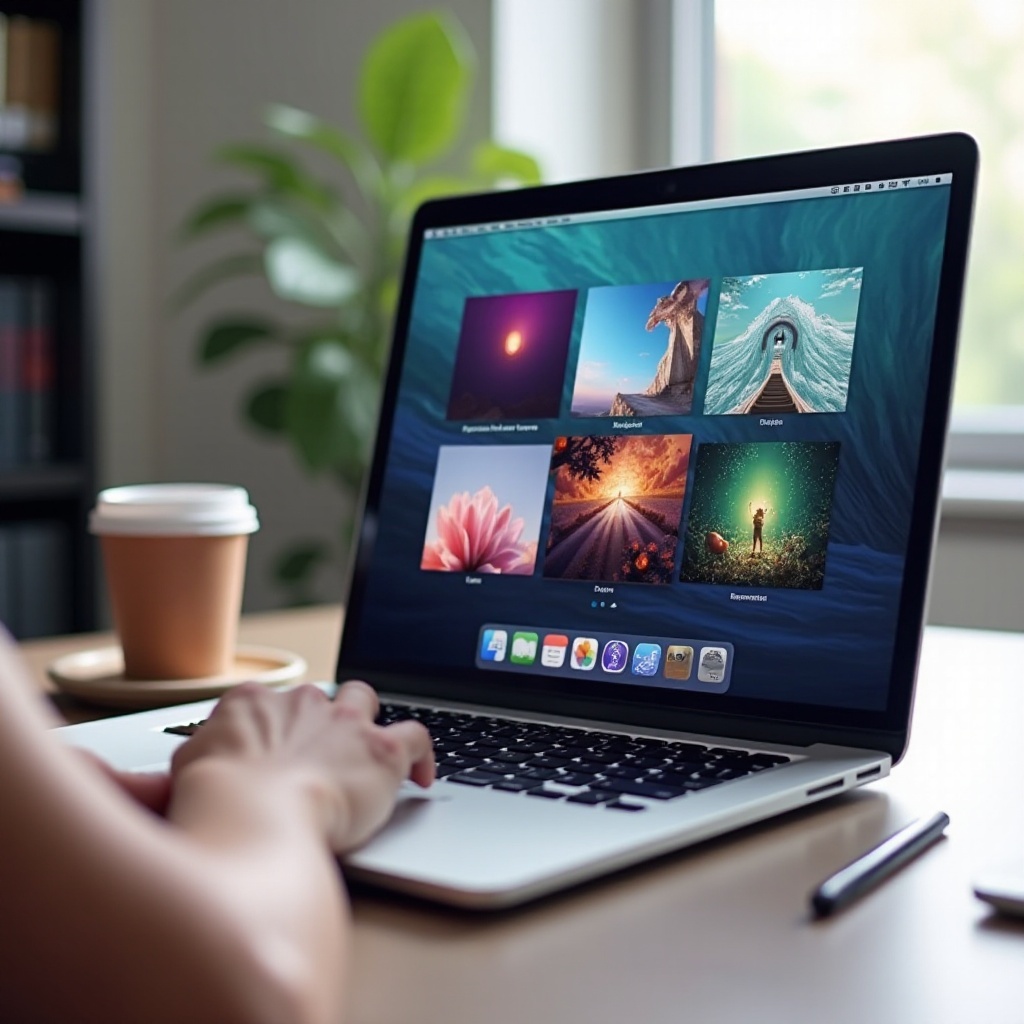 wygaszacz ekranu teraz wyświetlany na MacBooku