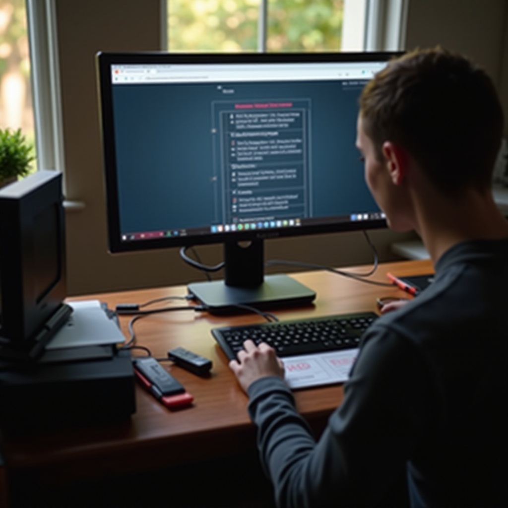 monitor portabel tidak berfungsi dengan egpu