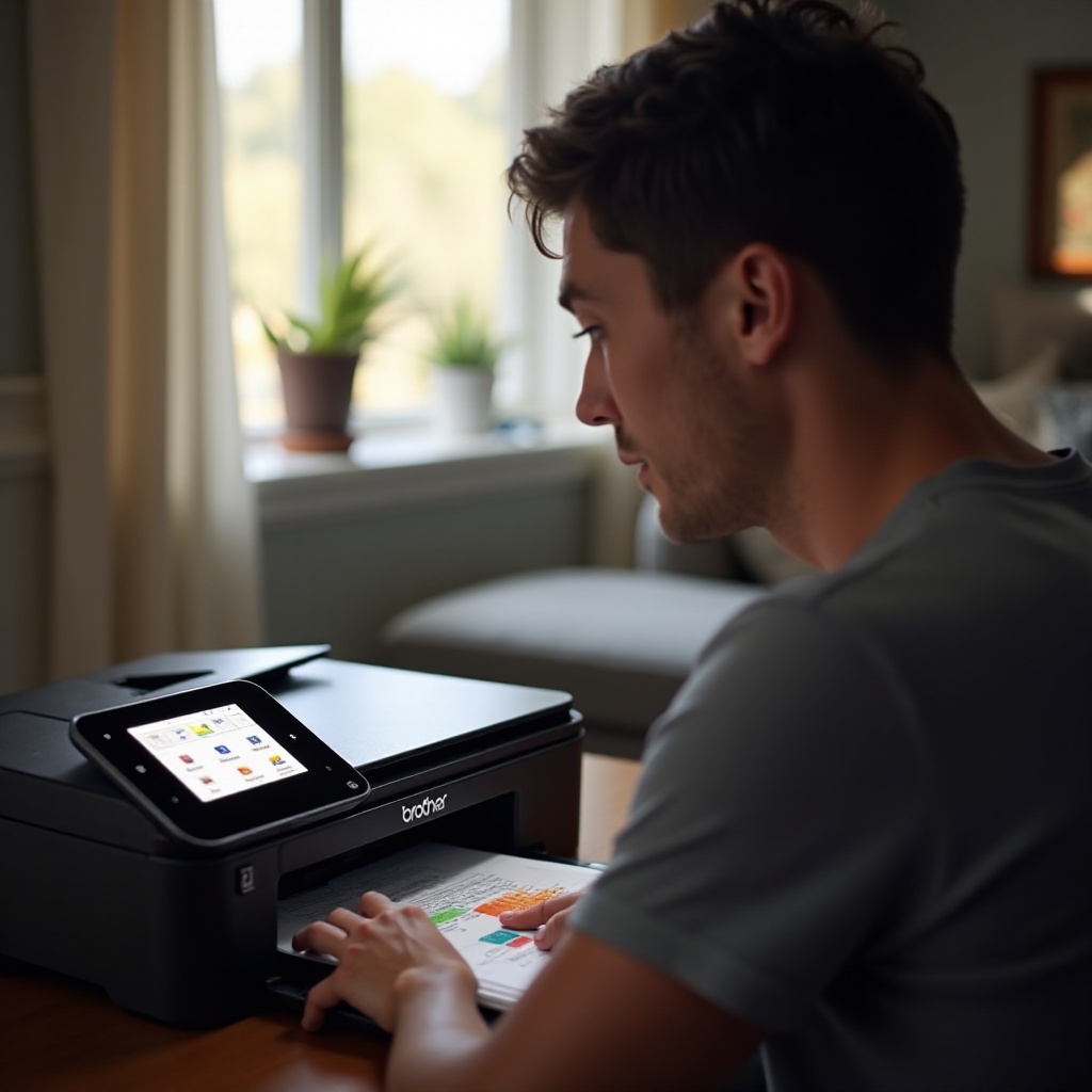 วิธีค้นหาที่อยู่ IP ของพรินเตอร์ Brother