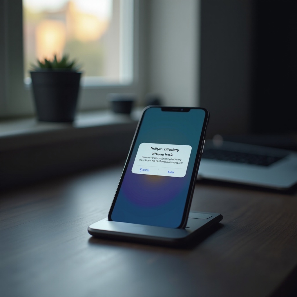 การแจ้งเตือนให้ค้นหา iPhone ของฉันติดอยู่บนหน้าจอ