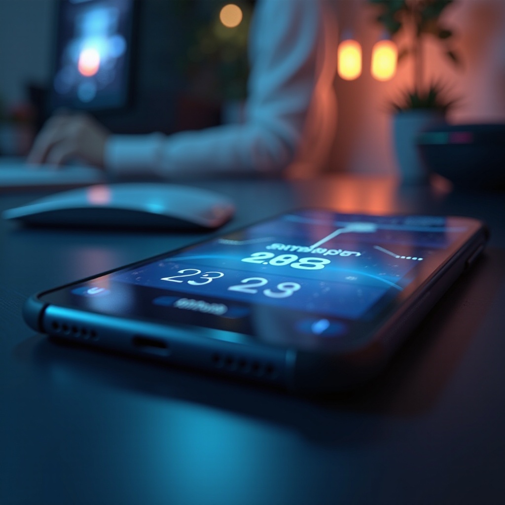 verbruikt het altijd-aan-scherm de batterij