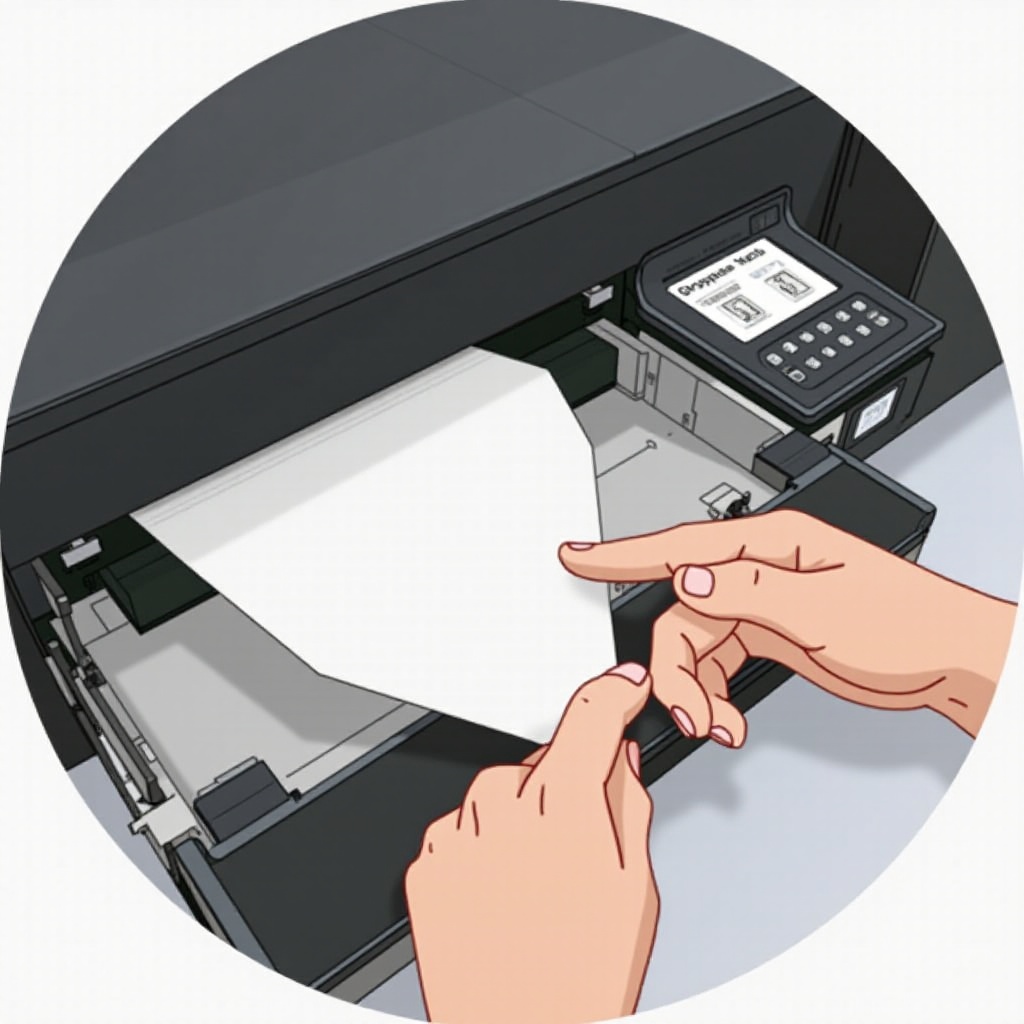 kertas printer tidak masuk