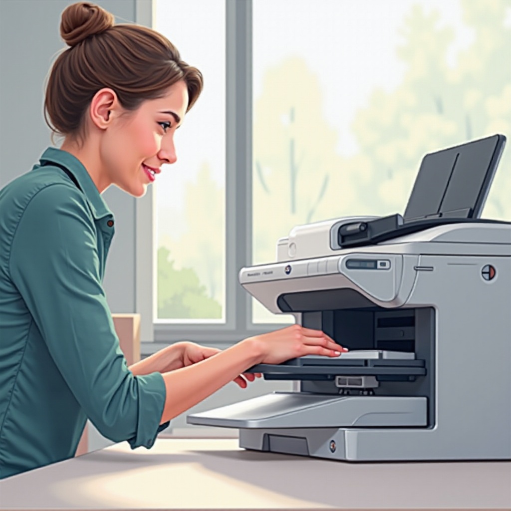 กระดาษเครื่องพิมพ์ไม่ป้อนเข้า